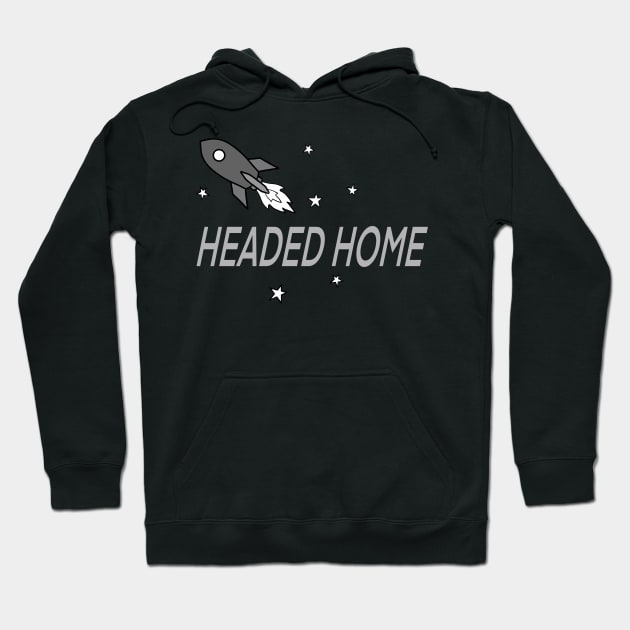 Headed Home B&W Hoodie by Perezart99